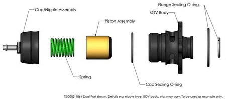 Soupape de décharge Turbosmart Ford Mustang 2.3 Ecoboost Plumb Back