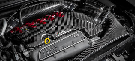 Copertura motore Audi RS3 V2 / TTRS 8S Nero-Rosso Eventuri  