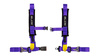 Rennsicherheitsgurte SLIDE V2 violett 4p 2" E4