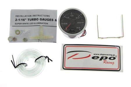 Anzeige 52mm Turbo Mechanisch 0-3 BAR Depo CSM