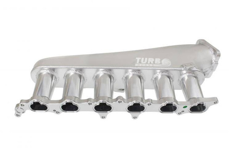 Colector de admisión Toyota Lexus 2JZ-GE con mariposa y riel de combustible Plata