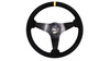 SLIDE steering wheel 350 mm suede yellow - 20 mm offset 