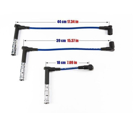 Cavi candela Mercedes C E G S SL 280 320 92-00 blu