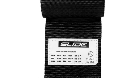 Racing seat belts SLIDE V2 black 4p 3" E4 
