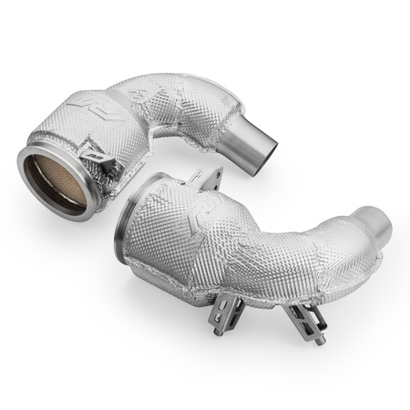 Downpipe Porsche 911 992 Turbo/Turbo S con catalizador MS y protector térmico