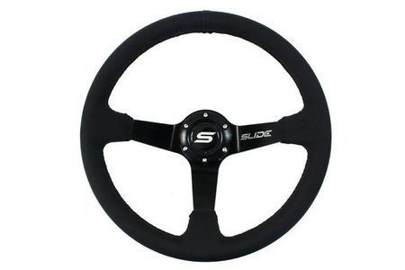 SLIDE steering wheel 350 mm leather black - 90 mm offset 
