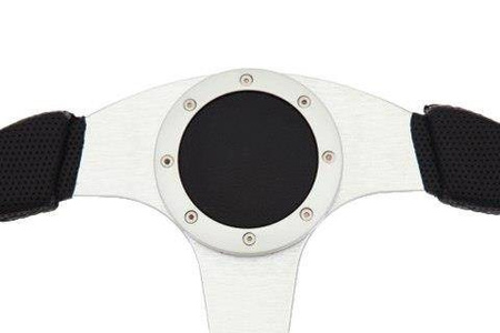 PRO sport steering wheel 350 mm black leather – 0 mm offset