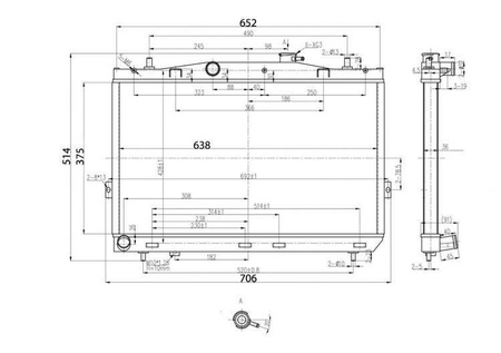 Radiatore sportivo Hyundai Tiburon 2001