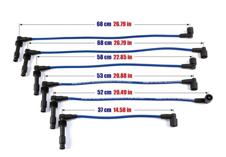 Câbles d’allumage Opel Calibra Vectra Omega Saab 900 2.5 3.0 V6 rouge