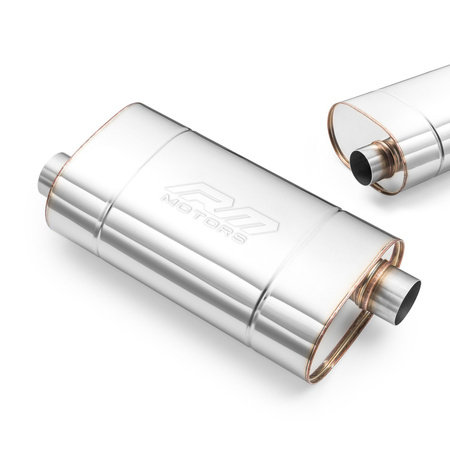 Sportauspuff E003 Elliptisch – Ohne Prägung, Universal, Edelstahl T304