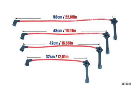 Zündkabel Mazda MX-3 MX-5 Xedos 323 Turbo rot
