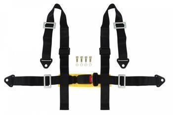 Harnais de course 4 points 2" noir – homologation E4