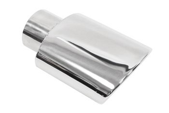 Exhaust tip 120×75 mm, inlet 63 mm – polished