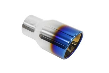 Punta de escape 89 mm, entrada 63 mm – pulida, quemada